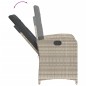 vidaXL Set comedor jardín 7 pzas y cojines ratán sintético gris claro vidaXL Set comedor jardín 7 pzas y cojines ratán sintético gris claro