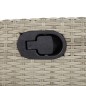 vidaXL Set comedor jardín 7 pzas y cojines ratán sintético gris claro vidaXL Set comedor jardín 7 pzas y cojines ratán sintético gris claro