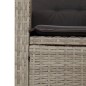 vidaXL Set comedor jardín 7 pzas y cojines ratán sintético gris claro vidaXL Set comedor jardín 7 pzas y cojines ratán sintético gris claro