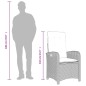 vidaXL Set comedor jardín 7 pzas y cojines ratán sintético gris claro vidaXL Set comedor jardín 7 pzas y cojines ratán sintético gris claro