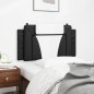 vidaXL Cabecero de cama acolchado cuero sintético negro blanco 100 cm vidaXL Cabecero de cama acolchado cuero sintético negro blanco 100 cm