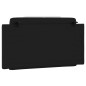 vidaXL Cabecero de cama acolchado cuero sintético negro blanco 100 cm vidaXL Cabecero de cama acolchado cuero sintético negro blanco 100 cm