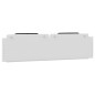 vidaXL Cabecero de cama acolchado cuero sintético blanco negro 200 cm vidaXL Cabecero de cama acolchado cuero sintético blanco negro 200 cm
