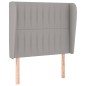 vidaXL Cama box spring con colchón tela gris claro 90x200 cm vidaXL Cama box spring con colchón tela gris claro 90x200 cm