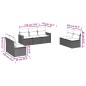 vidaXL Set sofás de jardín 7 piezas y cojines ratán sintético beige vidaXL Set sofás de jardín 7 piezas y cojines ratán sintético beige