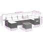 vidaXL Set de sofás de jardín 8 piezas y cojines ratán sintético negro vidaXL Set de sofás de jardín 8 piezas y cojines ratán sintético negro