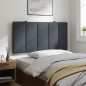vidaXL Cabecero de cama acolchado terciopelo gris oscuro 100 cm vidaXL Cabecero de cama acolchado terciopelo gris oscuro 100 cm