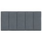 vidaXL Cabecero de cama acolchado terciopelo gris oscuro 100 cm vidaXL Cabecero de cama acolchado terciopelo gris oscuro 100 cm