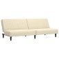 vidaXL Sofá cama de 2 plazas terciopelo color crema vidaXL Sofá cama de 2 plazas terciopelo color crema