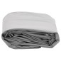 vidaXL Lona gris 5x7 m 600 g/m²