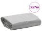 vidaXL Lona gris 5x7 m 600 g/m²