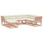 vidaXL Juego de muebles jardín 7 pzas y cojines madera abeto Douglas vidaXL Juego de muebles jardín 7 pzas y cojines madera abeto Douglas