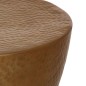 vidaXL Mesa de centro aluminio martillado latón Ø 50x30 cm vidaXL Mesa de centro aluminio martillado latón Ø 50x30 cm