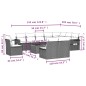 vidaXL Set de sofás de jardín 11 pzas y cojines ratán sintético negro vidaXL Set de sofás de jardín 11 pzas y cojines ratán sintético negro