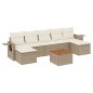 vidaXL Juego de sofás de jardín con cojines beige 8 pzas ratán PE vidaXL Juego de sofás de jardín con cojines beige 8 pzas ratán PE