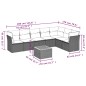 vidaXL Set de sofás de jardín 8 piezas y cojines ratán sintético negro vidaXL Set de sofás de jardín 8 piezas y cojines ratán sintético negro