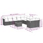 vidaXL Set de sofás de jardín 11pzas con cojines ratán sintético beige