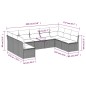 vidaXL Set de sofás de jardín 8 piezas y cojines ratán sintético negro vidaXL Set de sofás de jardín 8 piezas y cojines ratán sintético negro