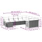 vidaXL Set de sofás de jardín 10 pzas con cojines ratán sintético gris vidaXL Set de sofás de jardín 10 pzas con cojines ratán sintético gris
