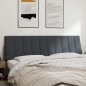 vidaXL Cabecero de cama acolchado terciopelo gris oscuro 180 cm vidaXL Cabecero de cama acolchado terciopelo gris oscuro 180 cm