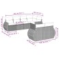 vidaXL Set de comedor de jardín 7 pzas y cojines ratán sintético negro vidaXL Set de comedor de jardín 7 pzas y cojines ratán sintético negro