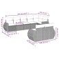 vidaXL Set de sofás de jardín 8 pzas y cojines ratán sintético gris vidaXL Set de sofás de jardín 8 pzas y cojines ratán sintético gris