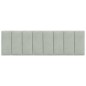 vidaXL Cabecero de cama acolchado terciopelo gris claro 160 cm