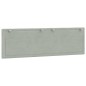 vidaXL Cabecero de cama acolchado terciopelo gris claro 160 cm