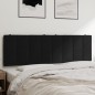 vidaXL Cabecero de cama acolchado terciopelo negro 160 cm vidaXL Cabecero de cama acolchado terciopelo negro 160 cm