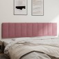 vidaXL Cabecero de cama acolchado terciopelo rosa 200 cm vidaXL Cabecero de cama acolchado terciopelo rosa 200 cm