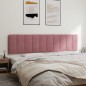 vidaXL Cabecero de cama acolchado terciopelo rosa 200 cm vidaXL Cabecero de cama acolchado terciopelo rosa 200 cm