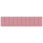 vidaXL Cabecero de cama acolchado terciopelo rosa 200 cm vidaXL Cabecero de cama acolchado terciopelo rosa 200 cm