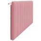 vidaXL Cabecero de cama acolchado terciopelo rosa 200 cm vidaXL Cabecero de cama acolchado terciopelo rosa 200 cm
