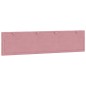 vidaXL Cabecero de cama acolchado terciopelo rosa 200 cm vidaXL Cabecero de cama acolchado terciopelo rosa 200 cm