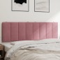 vidaXL Cabecero de cama acolchado terciopelo rosa 160 cm vidaXL Cabecero de cama acolchado terciopelo rosa 160 cm