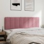 vidaXL Cabecero de cama acolchado terciopelo rosa 160 cm vidaXL Cabecero de cama acolchado terciopelo rosa 160 cm
