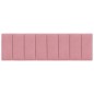 vidaXL Cabecero de cama acolchado terciopelo rosa 160 cm vidaXL Cabecero de cama acolchado terciopelo rosa 160 cm