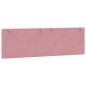 vidaXL Cabecero de cama acolchado terciopelo rosa 160 cm vidaXL Cabecero de cama acolchado terciopelo rosa 160 cm