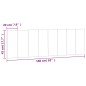 vidaXL Cabecero de cama acolchado terciopelo rosa 160 cm vidaXL Cabecero de cama acolchado terciopelo rosa 160 cm