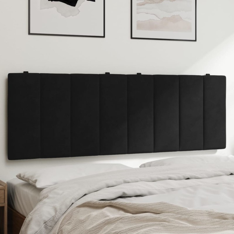 vidaXL Cabecero de cama acolchado terciopelo negro 120 cm vidaXL Cabecero de cama acolchado terciopelo negro 120 cm