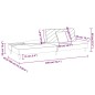 vidaXL Sofá cama de 2 plazas con dos almohadas tela gris claro vidaXL Sofá cama de 2 plazas con dos almohadas tela gris claro