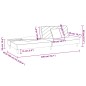 vidaXL Sofá cama de 2 plazas con dos almohadas tela azul vidaXL Sofá cama de 2 plazas con dos almohadas tela azul