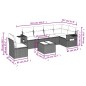 vidaXL Set sofás de jardín 7 piezas y cojines ratán sintético beige vidaXL Set sofás de jardín 7 piezas y cojines ratán sintético beige