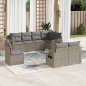 vidaXL Set de sofás de jardín 8 pzas y cojines ratán sintético gris vidaXL Set de sofás de jardín 8 pzas y cojines ratán sintético gris