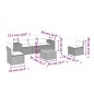 vidaXL Juego de sofás jardín con cojines 6 pzas ratán sintético beige vidaXL Juego de sofás jardín con cojines 6 pzas ratán sintético beige