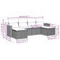 vidaXL Set de sofás de jardín 6 piezas y cojines ratán sintético negro vidaXL Set de sofás de jardín 6 piezas y cojines ratán sintético negro