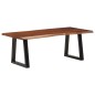 vidaXL Mesa de centro madera maciza de acacia marrón miel 110x55x40 cm vidaXL Mesa de centro madera maciza de acacia marrón miel 110x55x40 cm