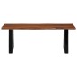 vidaXL Mesa de centro madera maciza de acacia marrón miel 110x55x40 cm vidaXL Mesa de centro madera maciza de acacia marrón miel 110x55x40 cm