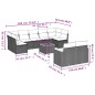 vidaXL Set de sofás de jardín 10 pzas con cojines ratán sintético gris vidaXL Set de sofás de jardín 10 pzas con cojines ratán sintético gris