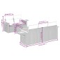 vidaXL Juego de sofás jardín con cojines 6 pzas ratán sintético beige vidaXL Juego de sofás jardín con cojines 6 pzas ratán sintético beige